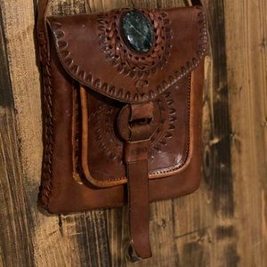 Leather handmade purse